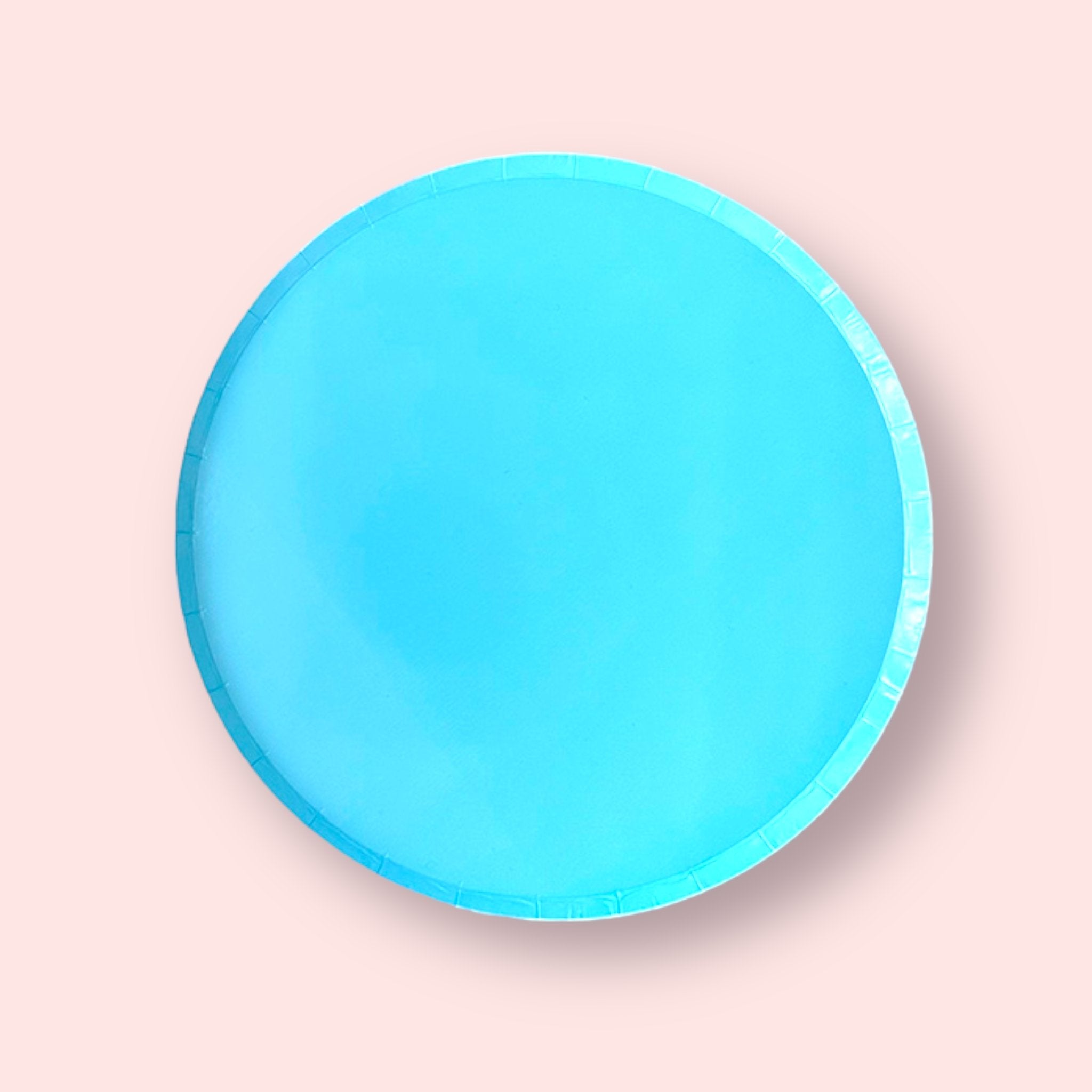 8 Pastel Blue Large Paper Party Plates (23cm) - Cook and Party