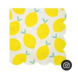 Positano Lemons Napkins Cocktail - Cook and Party