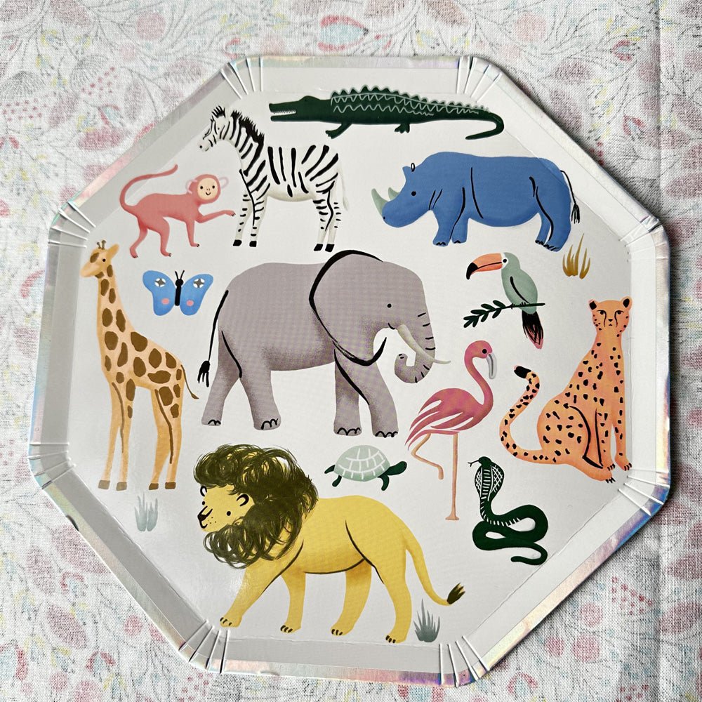 Savannah Animals Paper Plates (18 cm) - Cook and Party
