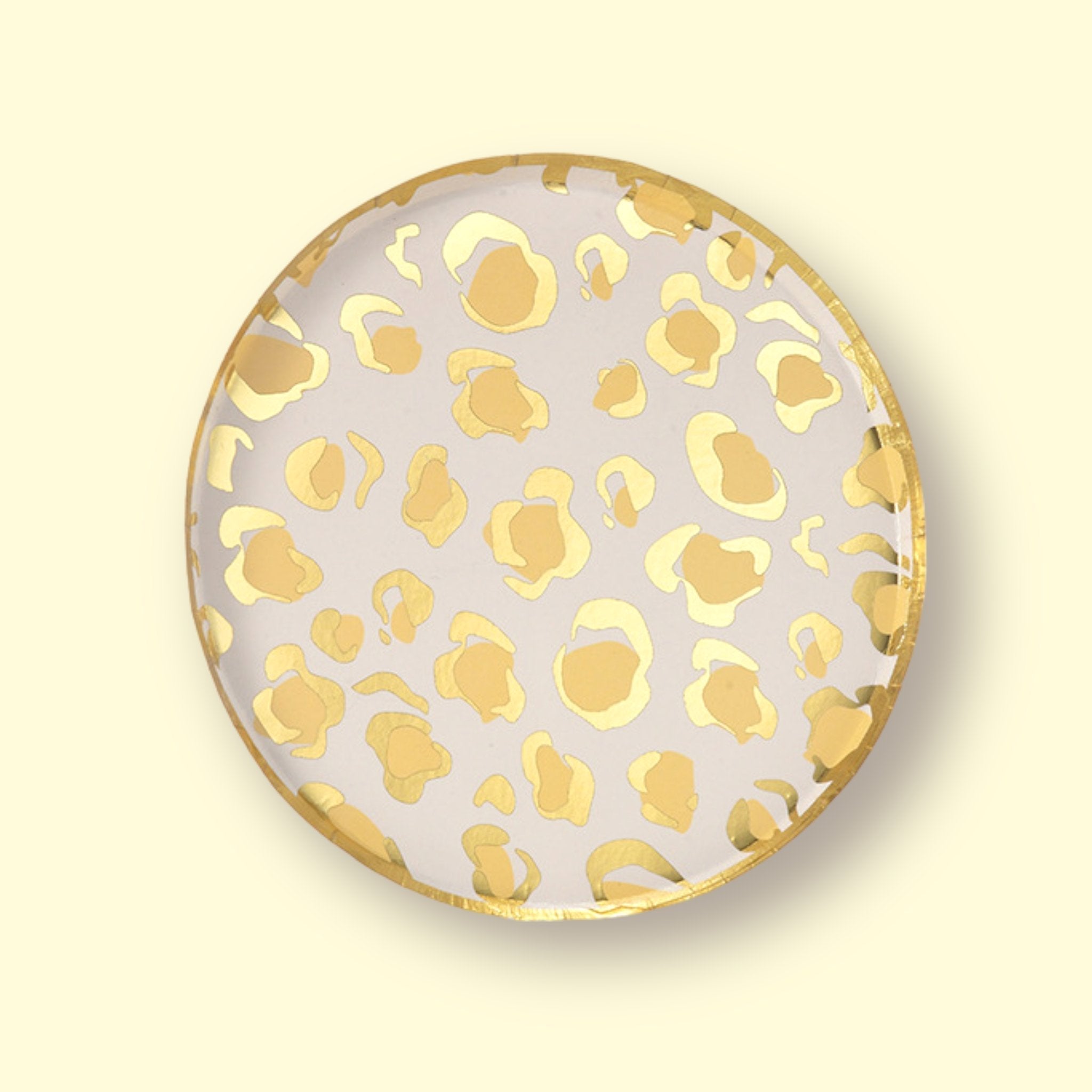 10 x Gold Peble Paper Plate 23cm - Cook and Party