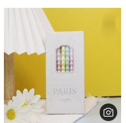 Paris Style Multicoloured Birthday candles - Cook and Party